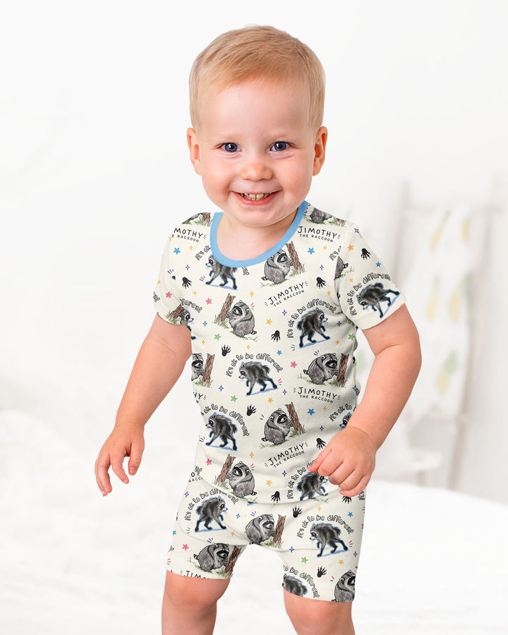 It's Okay to be Jimothy Bamboo Two Piece Short Sleeve Shorts Pajama Set