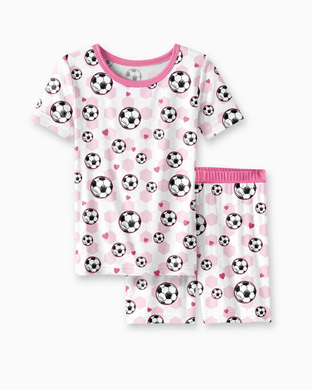 Goal Squad Family Matching Bamboo Two Piece Short Sleeve Shorts Pajama Set