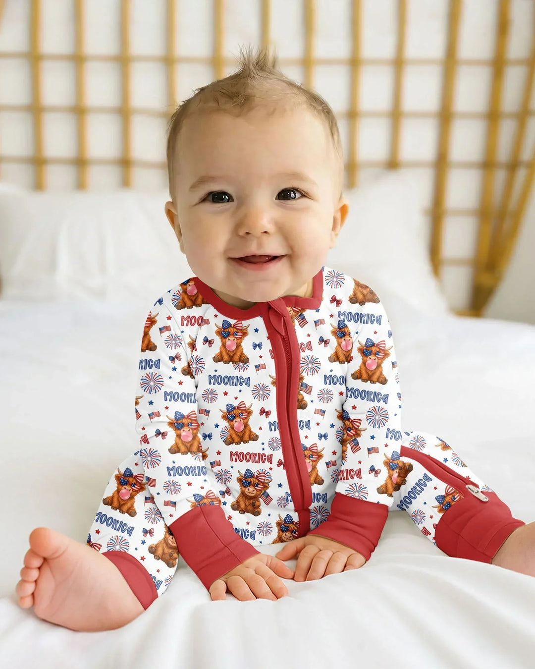 Gerippte Babykleidung mit individuellem Foto - Weich &amp; Skizzenhaft
