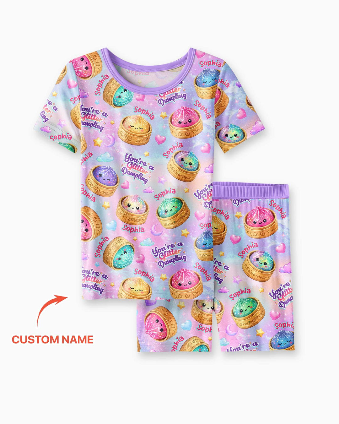 Conjunto de Pijama de Dos Piezas de Bambú con Mangas Cortas y Pantalones Cortos