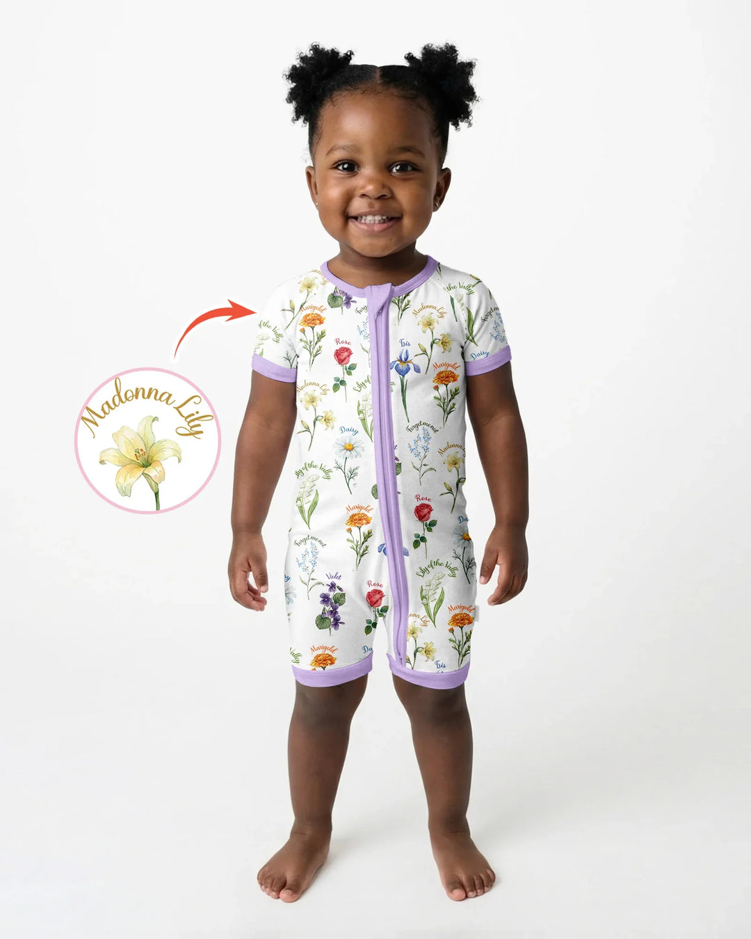 Marian Garden Bamboo Shorty Zippy