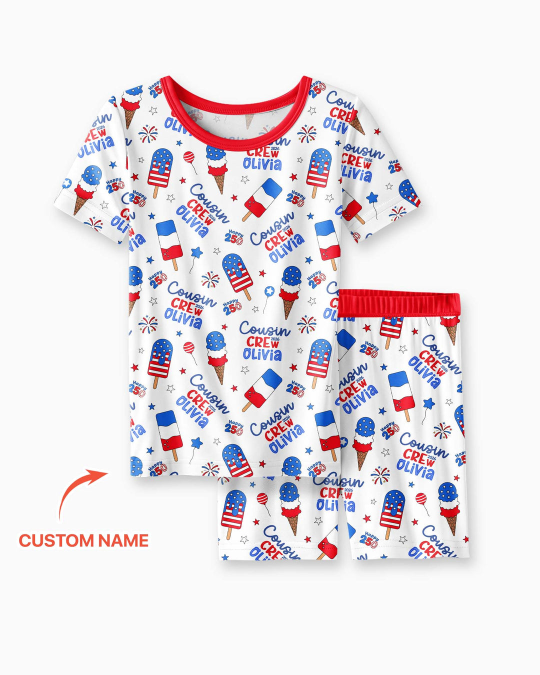 Conjunto de Pijama de Dos Piezas de Bambú con Mangas Cortas y Pantalones Cortos