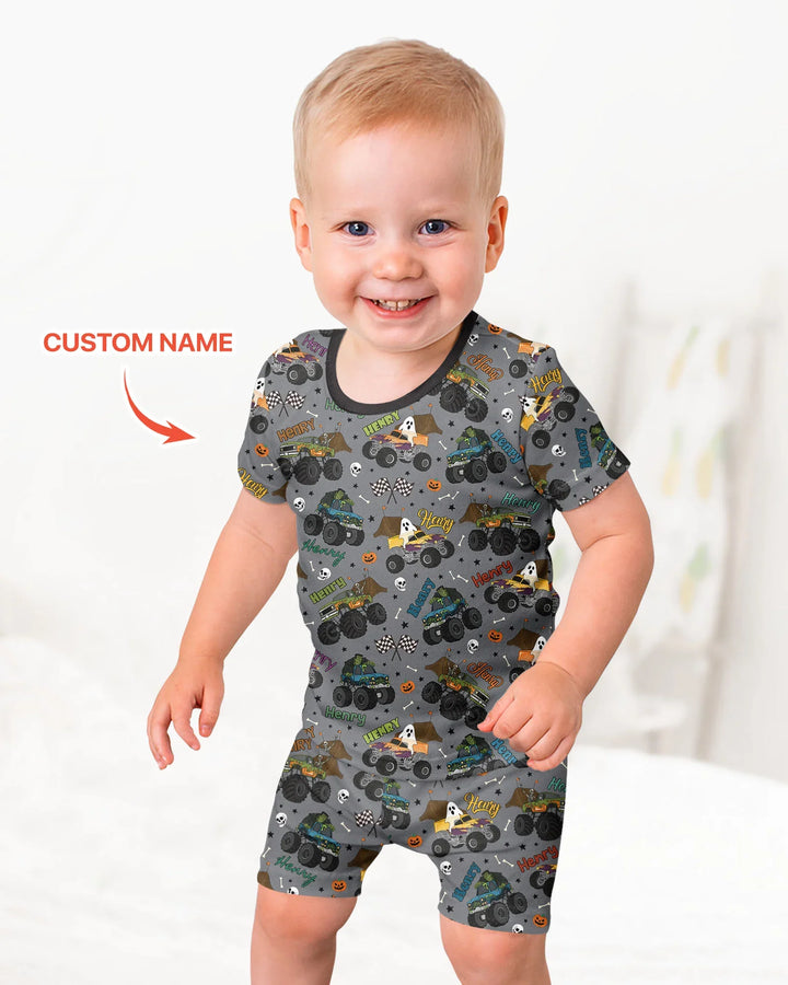 Conjunto de Pijama de Dos Piezas de Bambú con Mangas Cortas y Pantalones Cortos