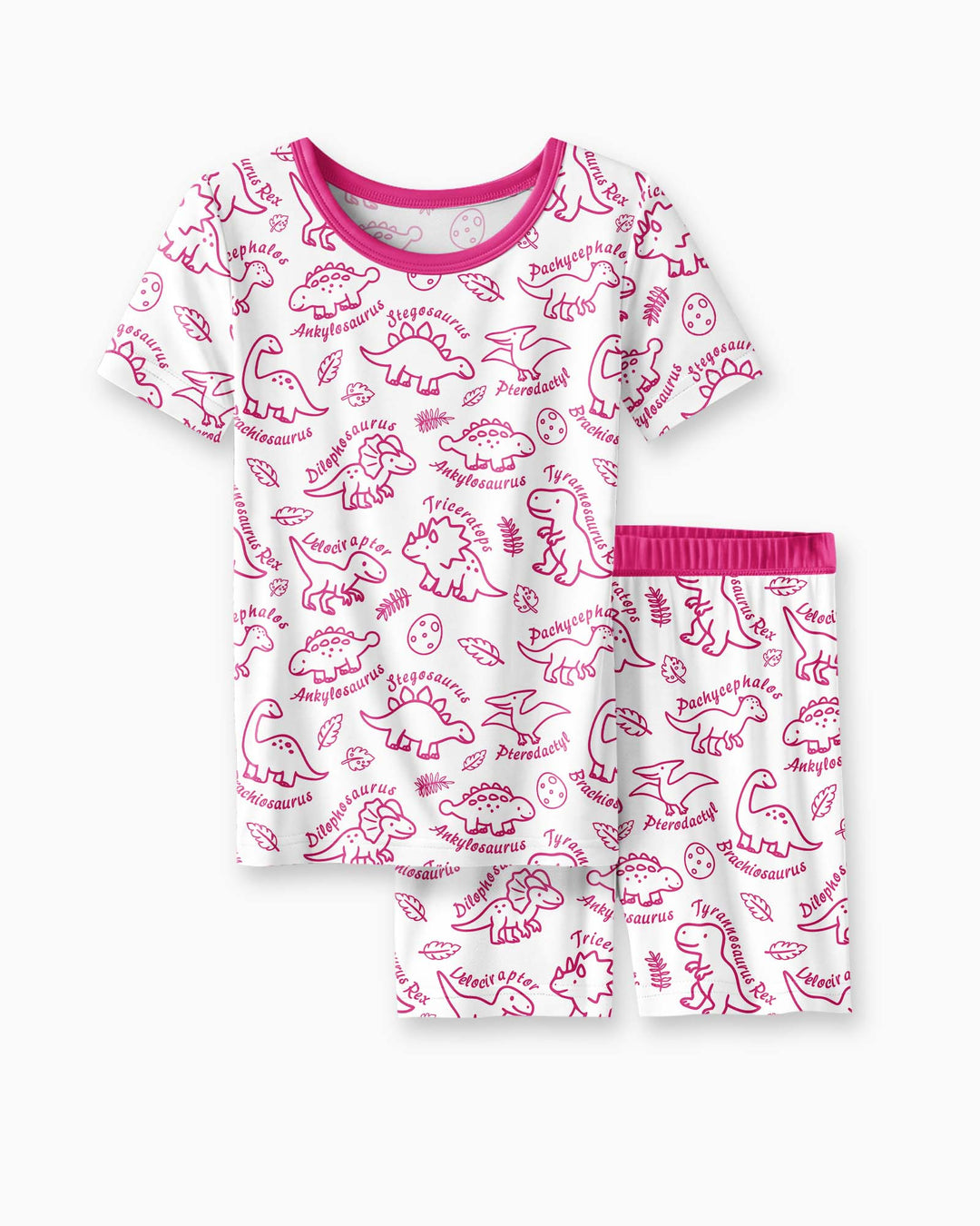Schlafanzug-Set zweiteilig, kurze Ärmel, kurze Hose, Bambus