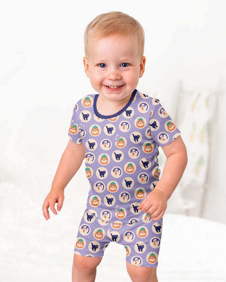 Schlafanzug-Set zweiteilig, kurze Ärmel, kurze Hose, Bambus