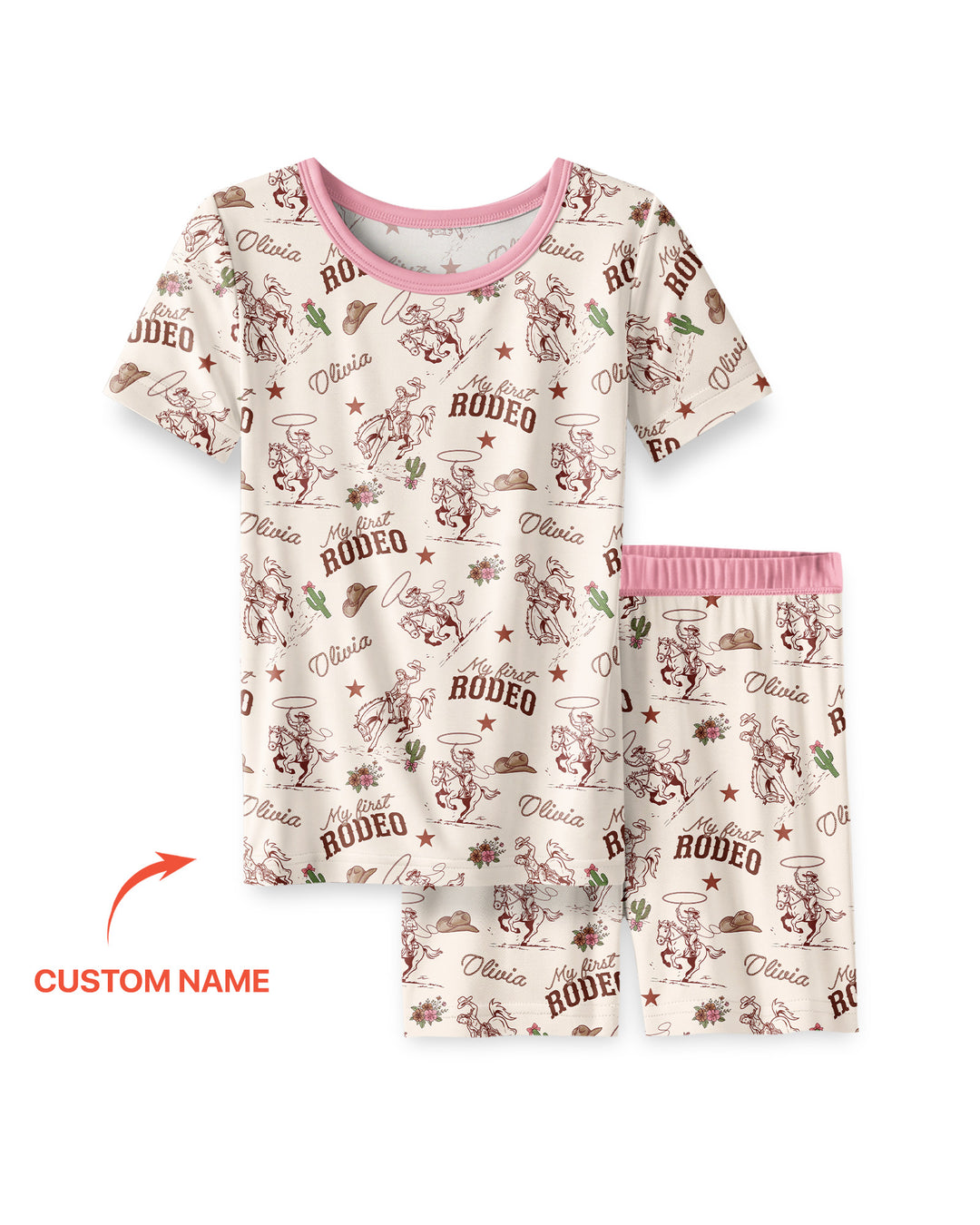 Conjunto de Pijama de Dos Piezas de Bambú con Mangas Cortas y Pantalones Cortos