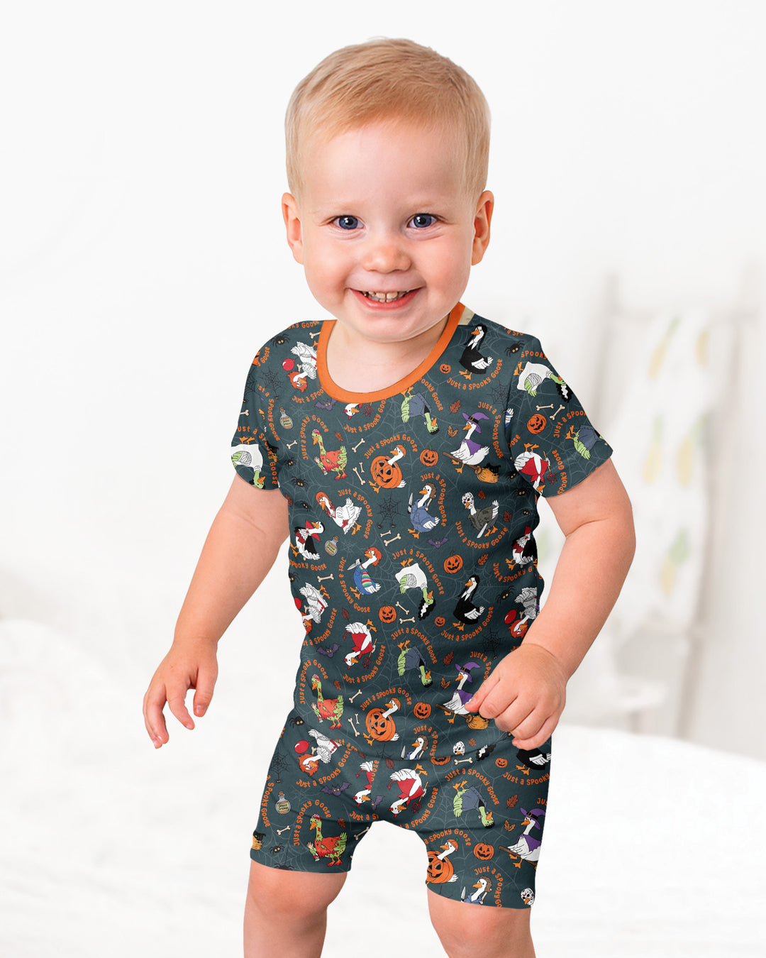 Schlafanzug-Set zweiteilig, kurze Ärmel, kurze Hose, Bambus