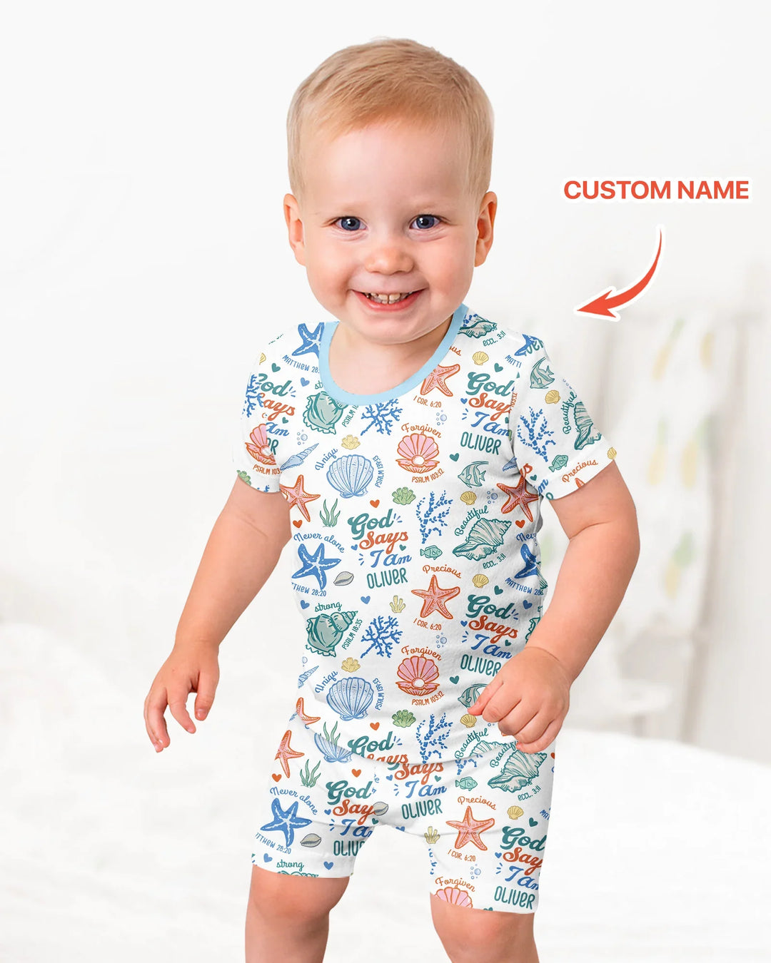 Schlafanzug-Set zweiteilig, kurze Ärmel, kurze Hose, Bambus