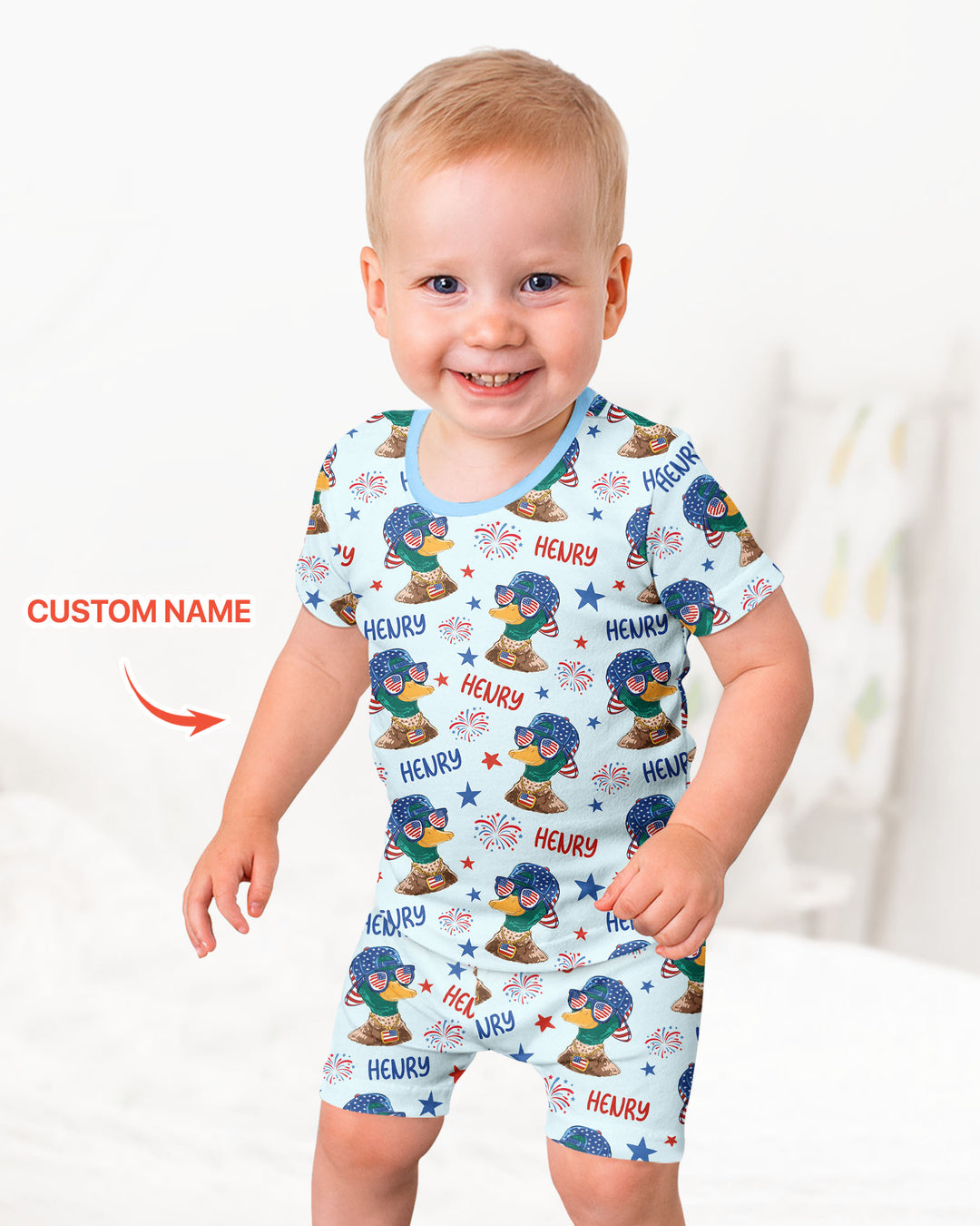 Conjunto de Pijama de Dos Piezas de Bambú con Mangas Cortas y Pantalones Cortos