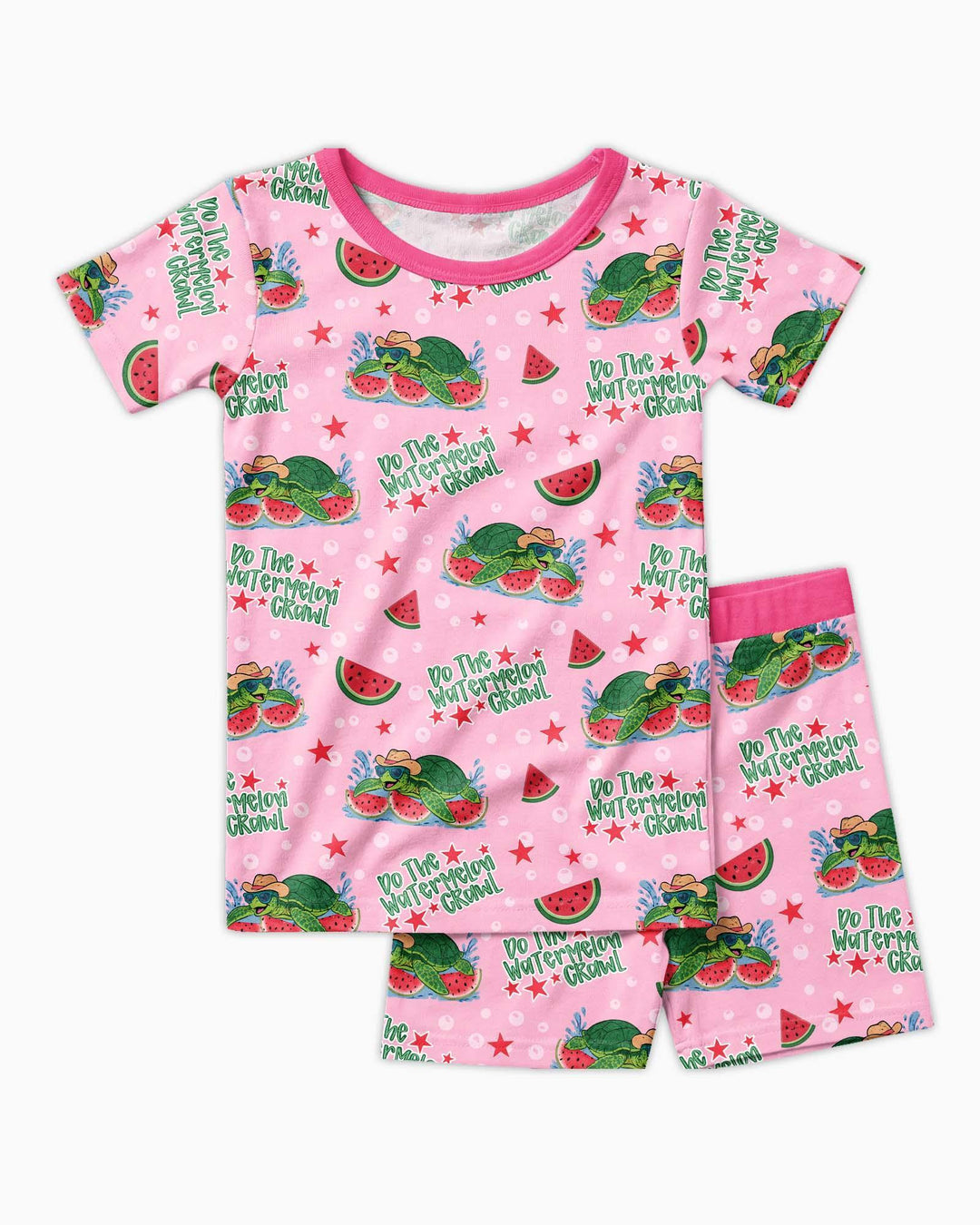 Template Zweiteiliges Pyjama-Set mit kurzen Ärmeln und Shorts