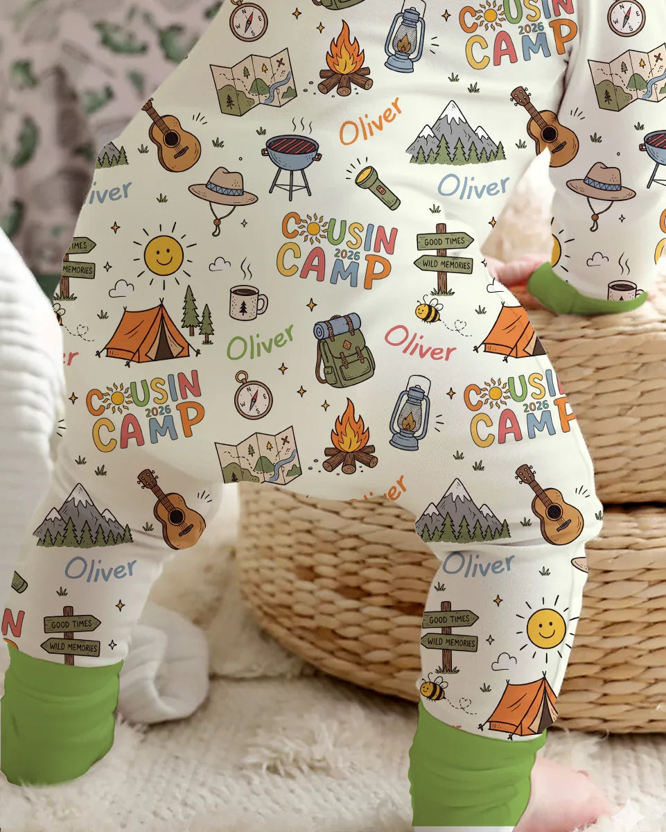 Custom Name Cousin Camp 2026Bamboo Convertible Zippy