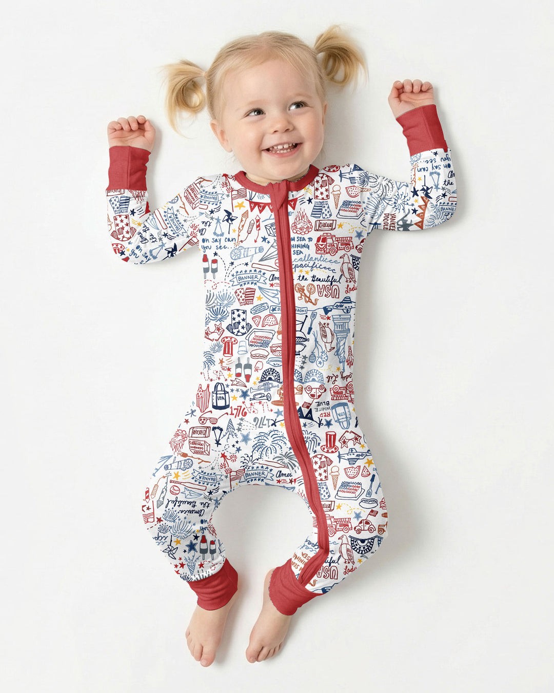 Liberty Doodle 250th Family Matching Bamboo Convertible Zippy
