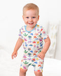 Tide Pool Pals Bamboo Two Piece Short Sleeve Shorts Pajama Set