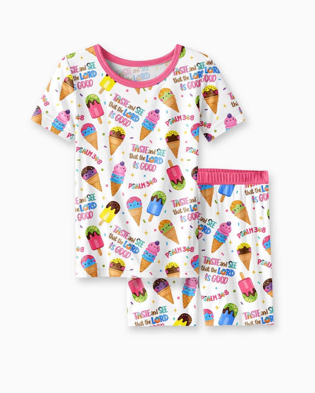 Conjunto de Pijama de Dos Piezas de Bambú con Mangas Cortas y Pantalones Cortos