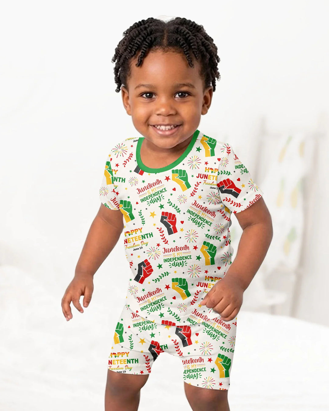 Conjunto de Pijama de Dos Piezas de Bambú con Mangas Cortas y Pantalones Cortos