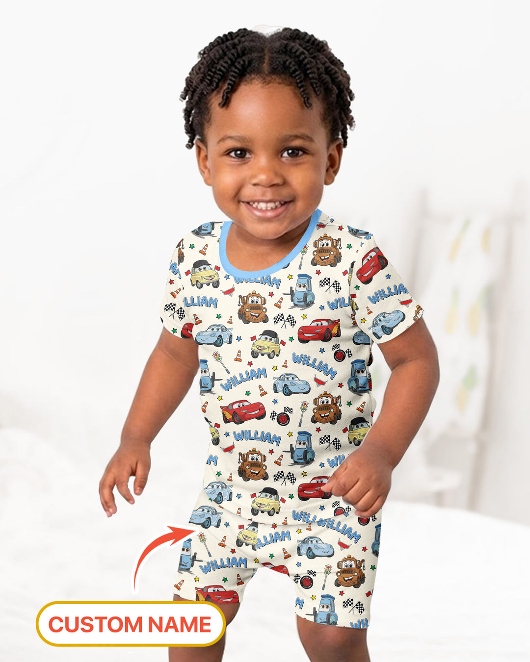 Conjunto de Pijama de Dos Piezas de Bambú con Mangas Cortas y Pantalones Cortos