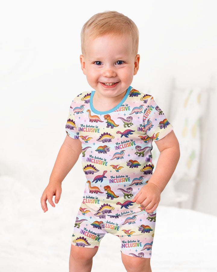 The Future is Inclusive Bamboo Two Piece Short Sleeve Shorts Pajama Set