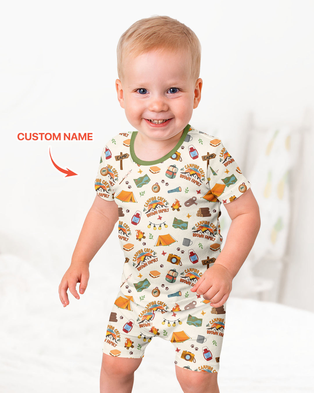 Schlafanzug-Set zweiteilig, kurze Ärmel, kurze Hose, Bambus
