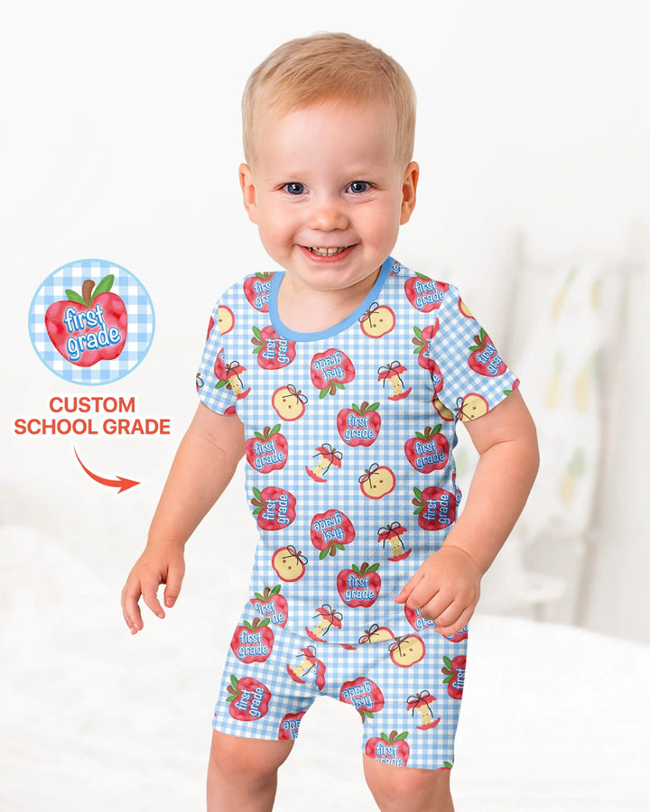 Schlafanzug-Set zweiteilig, kurze Ärmel, kurze Hose, Bambus