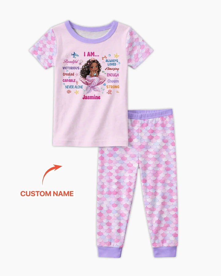Conjunto de pijama de dos piezas de bambú de manga corta, plantilla personalizada