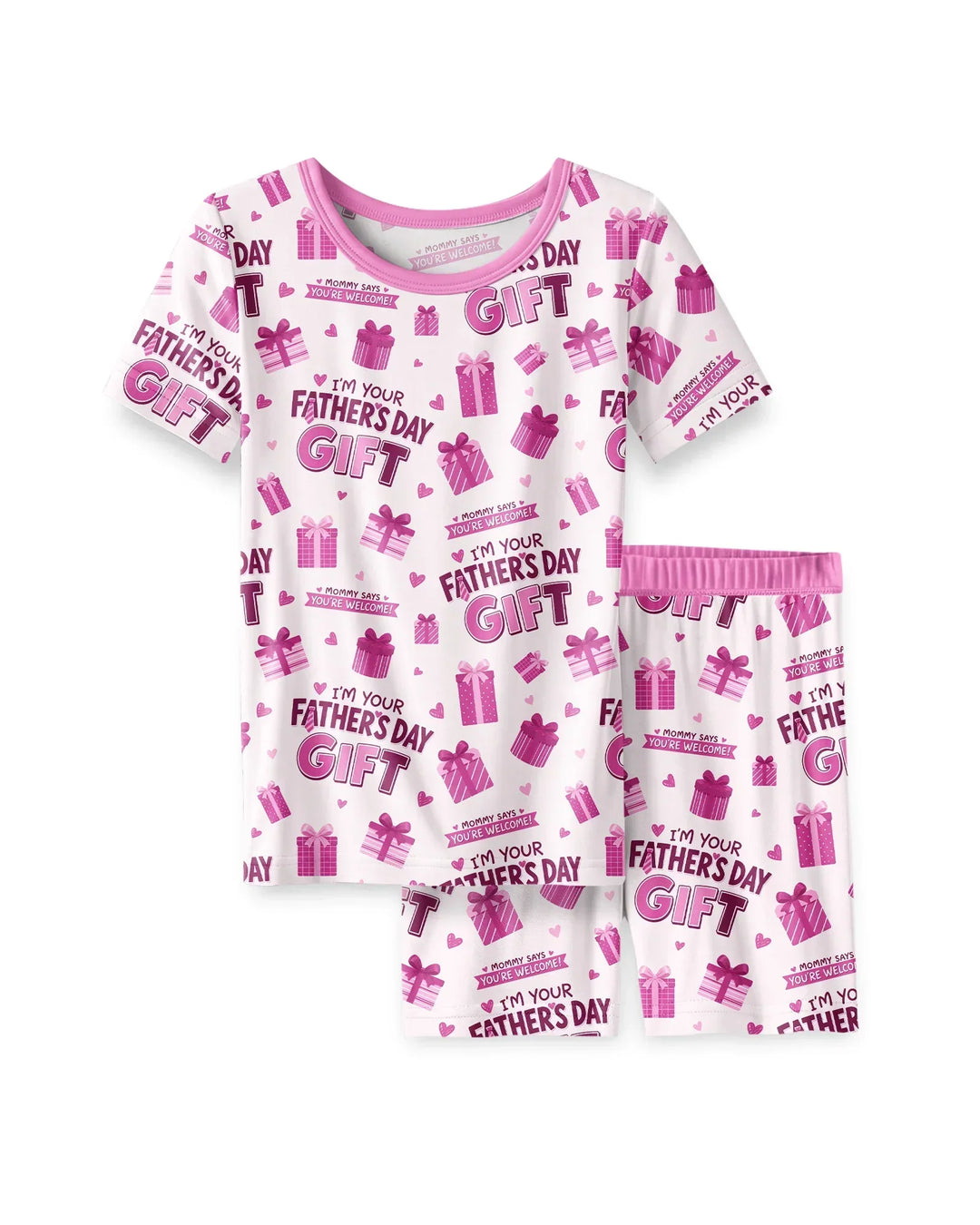 I'm Your Father's Day Gift Bamboo Two Piece Short Sleeve Shorts Pajama Set