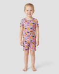 Kawaii Snack Party Bamboo Two Piece Short Sleeve Shorts Pajama Set