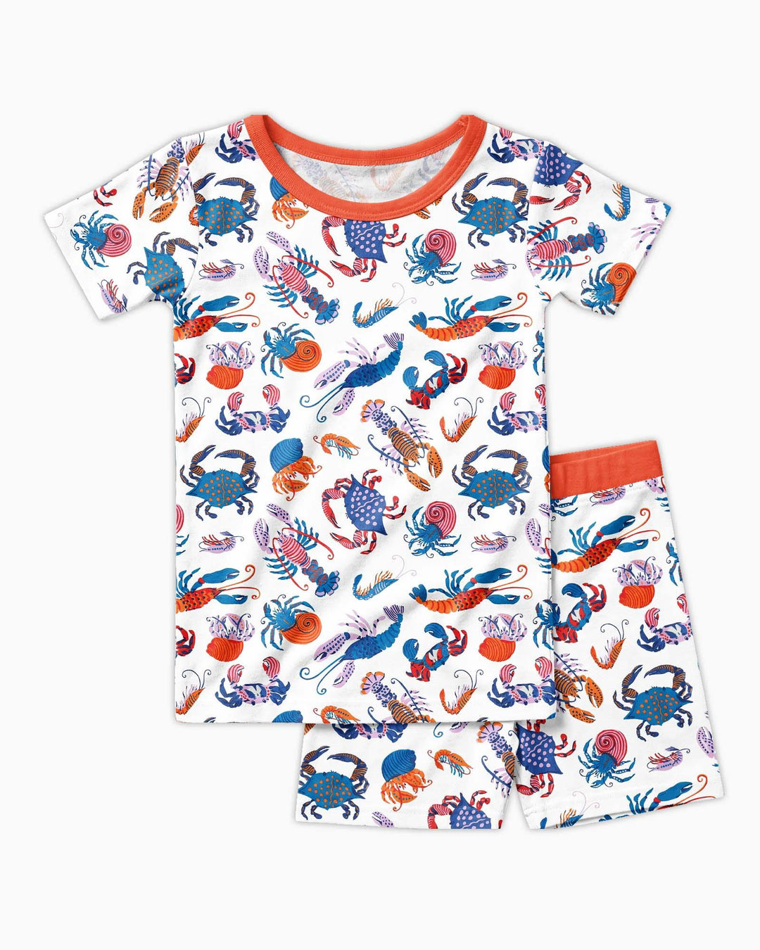 Template Zweiteiliges Pyjama-Set mit kurzen Ärmeln und Shorts