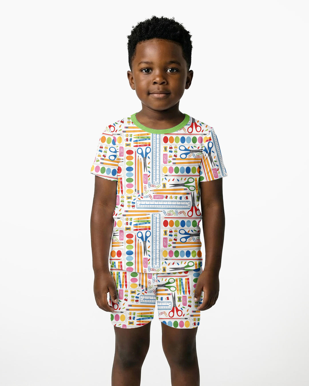 Craft Corner Bamboo Two Piece Short Sleeve Shorts Pajama Set