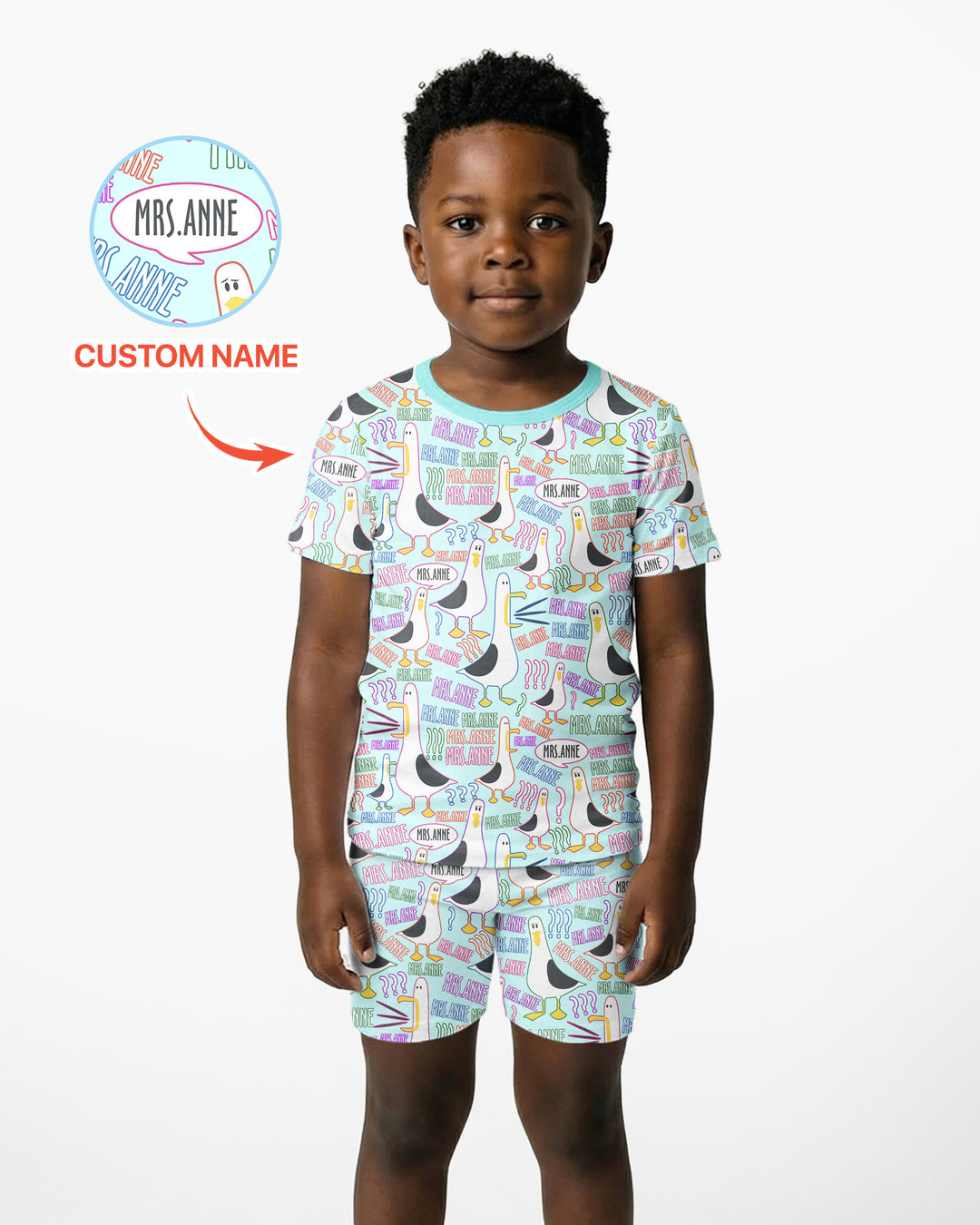 Conjunto de Pijama de Dos Piezas de Bambú con Mangas Cortas y Pantalones Cortos