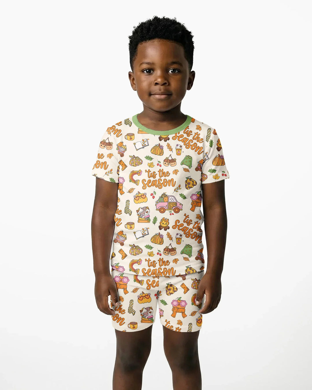 'Tis The Season Bamboo Two Piece Short Sleeve Shorts Pajama Set