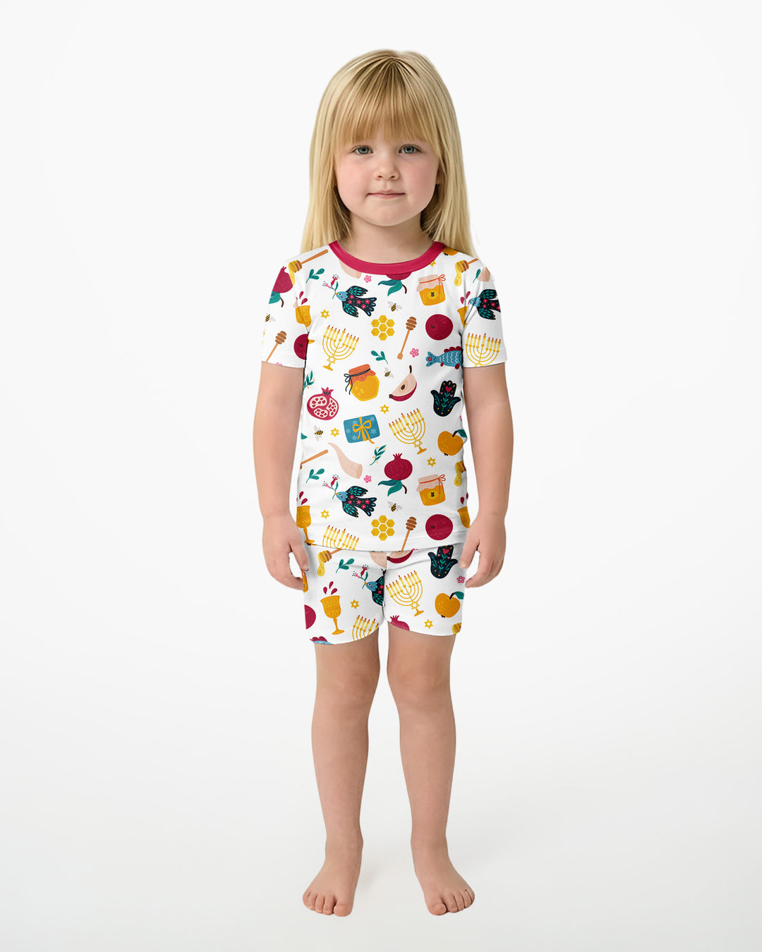 Pijama de dos piezas de bambú de manga corta y pantalón corto "El mejor papá del mundo"