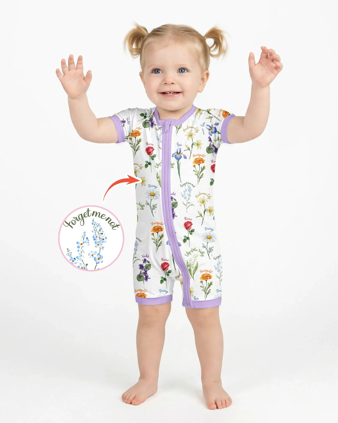 Marian Garden Bamboo Shorty Zippy