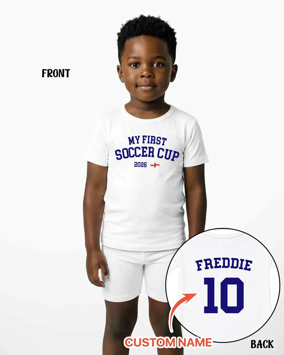 My First Soccer Cup 2026 Bamboo Two Piece Short Sleeve Shorts Pajama Set
