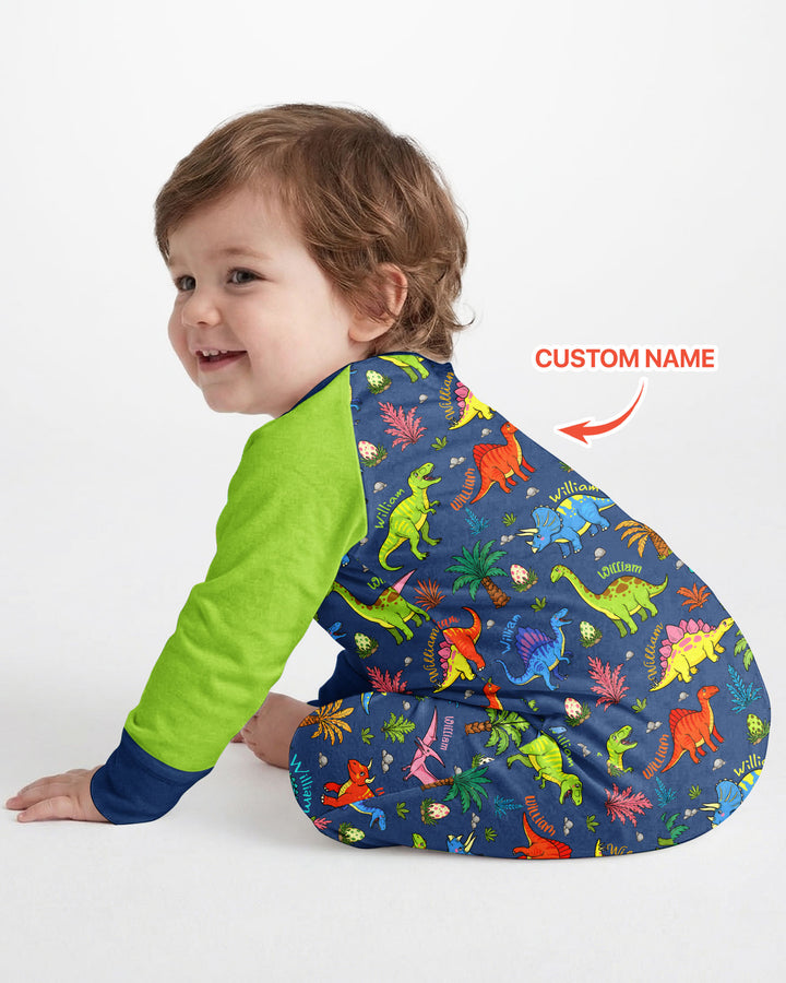 Dino Field Guide Custom Name Bamboo Convertible Zippy