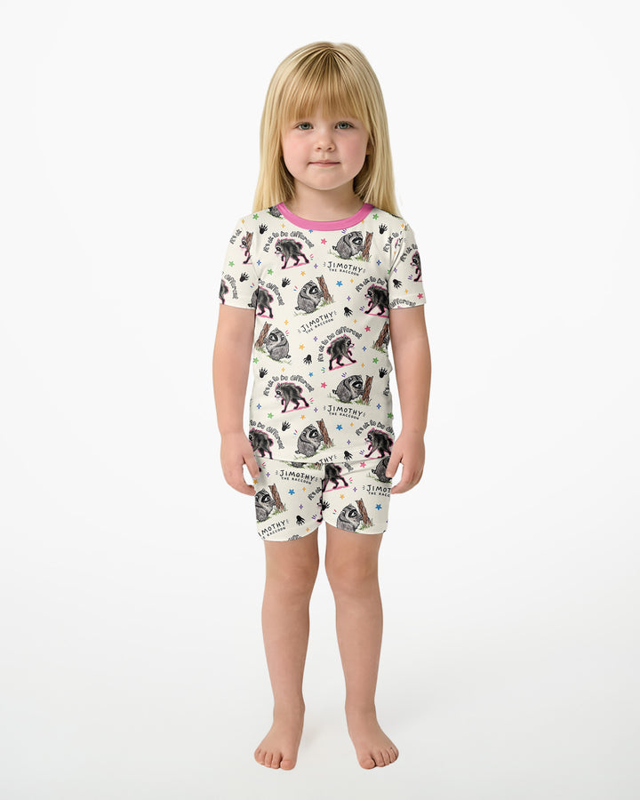 It's Okay to be Jimothy Bamboo Two Piece Short Sleeve Shorts Pajama Set
