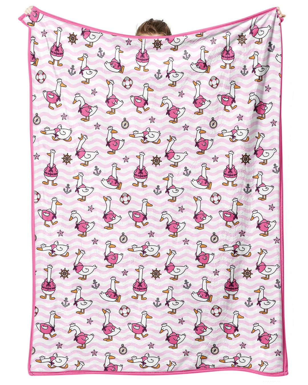 Silly Goose Sailor Bamboo Blanket