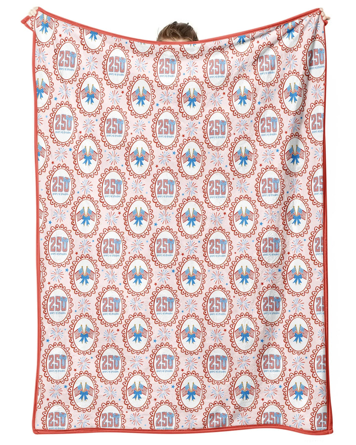 Patriotic CoquetteBamboo Blanket