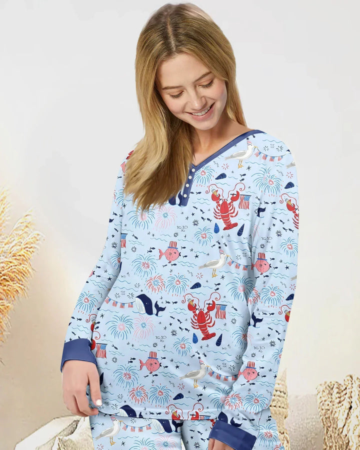 Vorlage Bambus Damen Pyjama Set