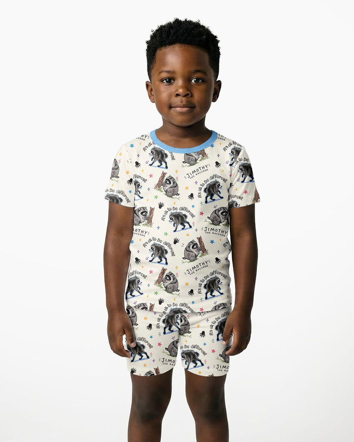 It's Okay to be Jimothy Bamboo Two Piece Short Sleeve Shorts Pajama Set