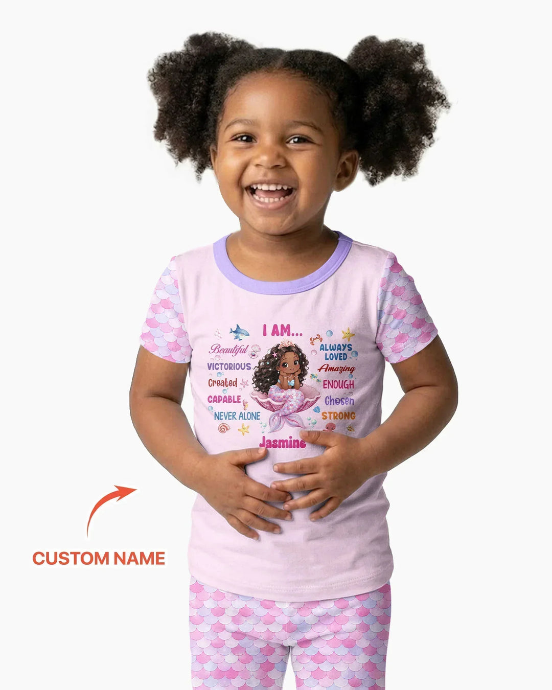 Conjunto de pijama de dos piezas de bambú de manga corta, plantilla personalizada