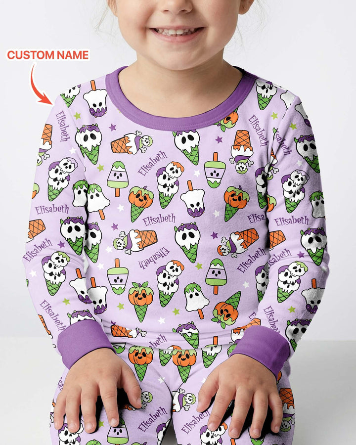 Conjunto de pijama de dos piezas de bambú con mangas largas, plantilla PERSONALIZADA