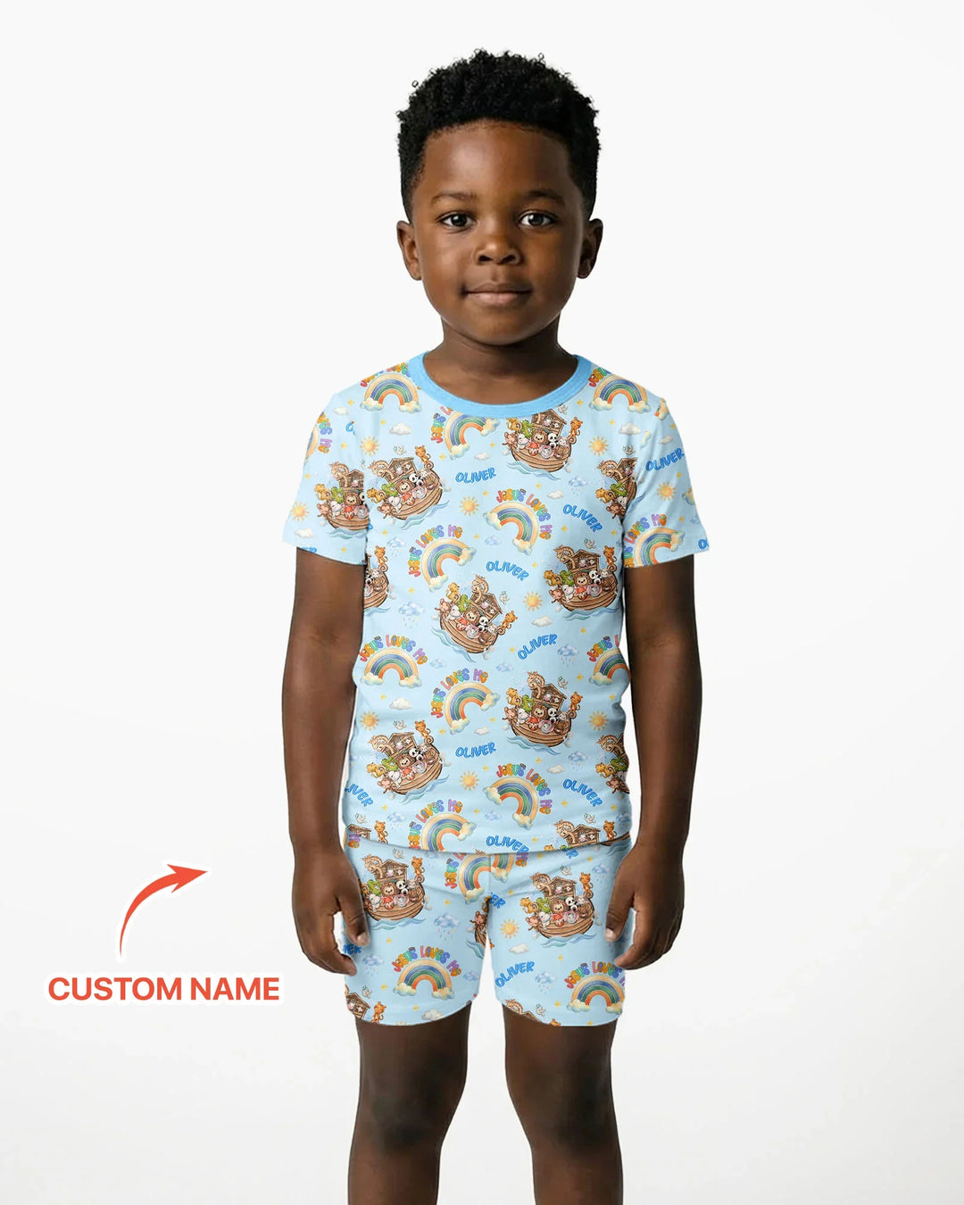 Conjunto de Pijama de Dos Piezas de Bambú con Mangas Cortas y Pantalones Cortos