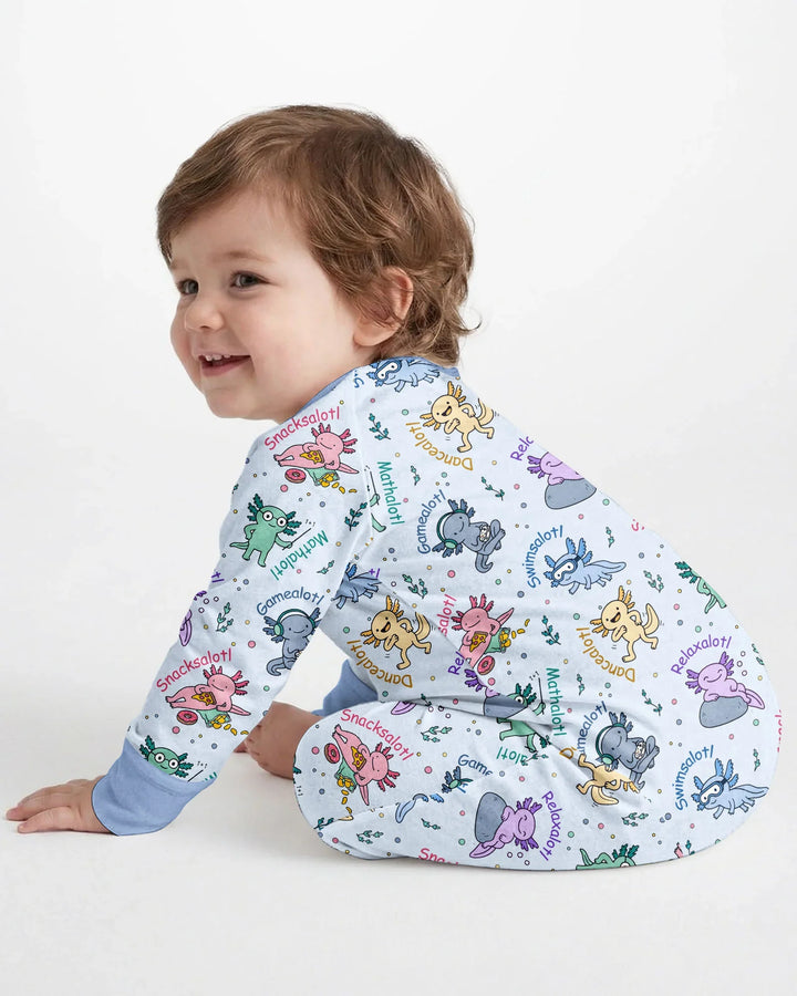 A Lotta Axolotls Bamboo Convertible Zippy