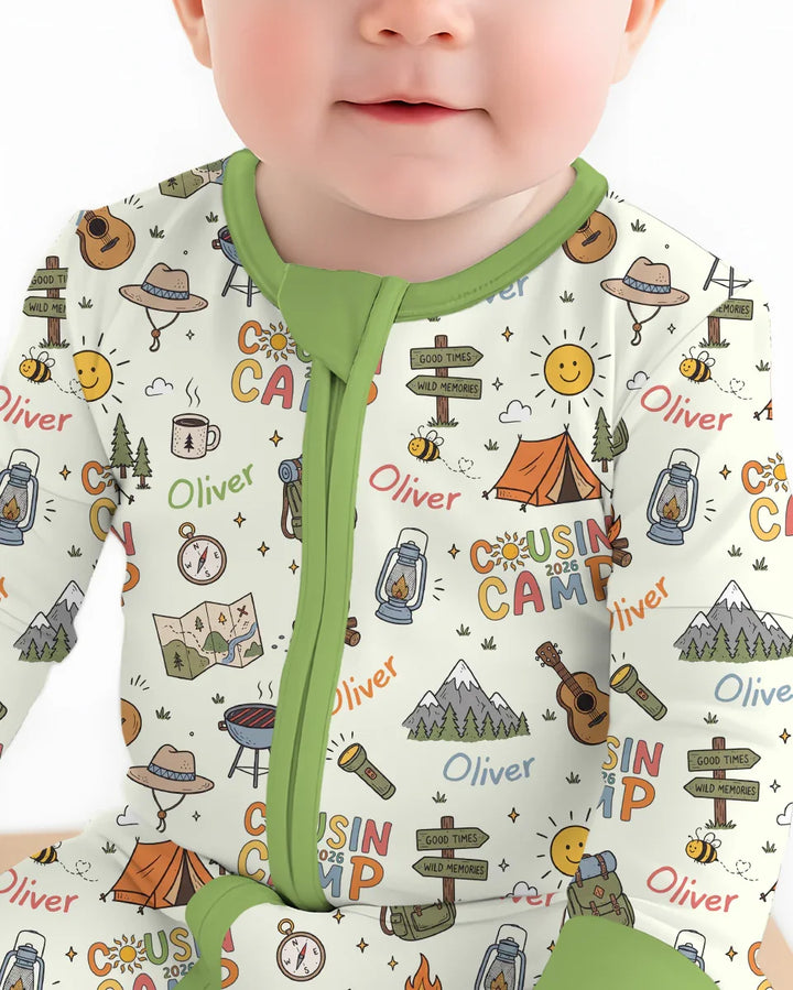 Custom Name Cousin Camp 2026Bamboo Convertible Zippy