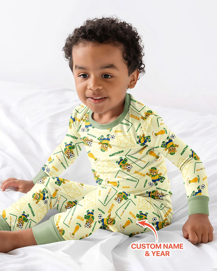 My First World Cup Bamboo Two Piece Long Sleeve Pajama Set