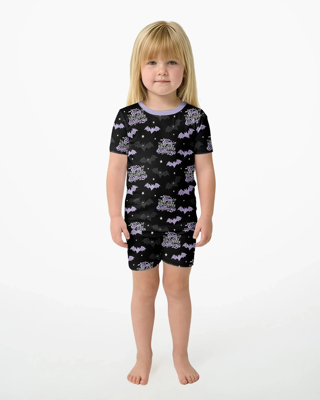 Schlafanzug-Set zweiteilig, kurze Ärmel, kurze Hose, Bambus