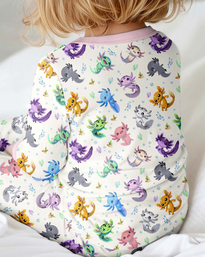 I Love You Axolotl Bamboo Convertible Zippy