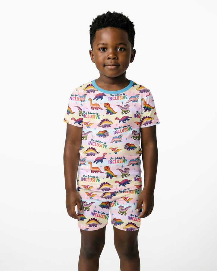 The Future is Inclusive Bamboo Two Piece Short Sleeve Shorts Pajama Set
