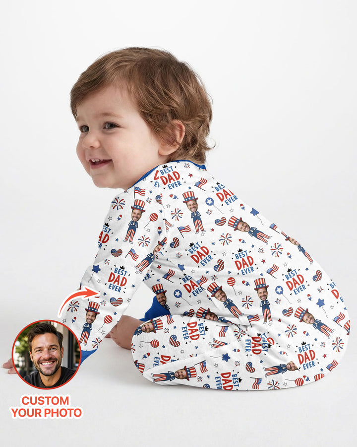 Custom Photo Best Patriotic Family Ever Bamboo Convertible Zippy
