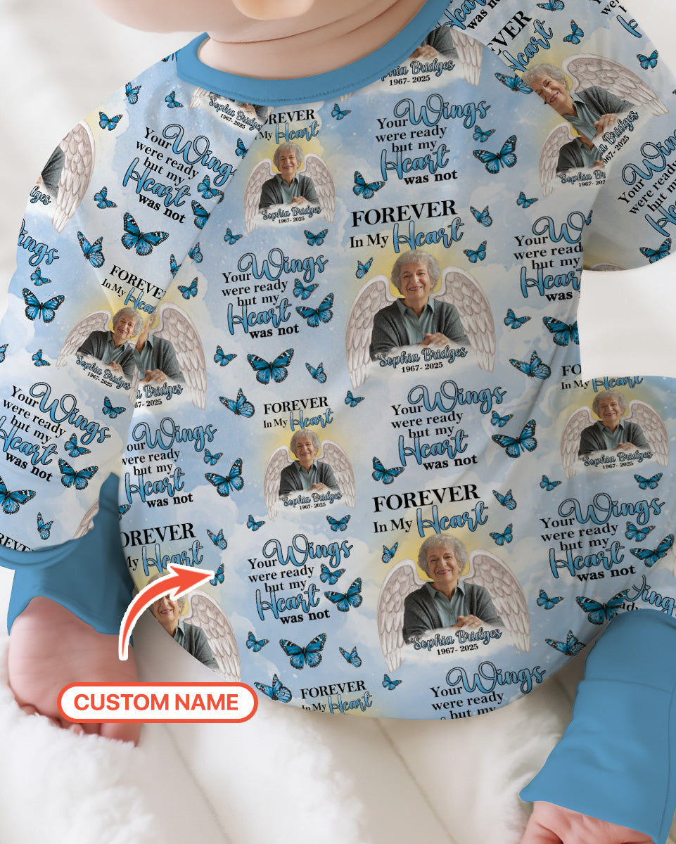 Custom Photo Forever In My Heart Family Matching Bamboo Convertible Zippy